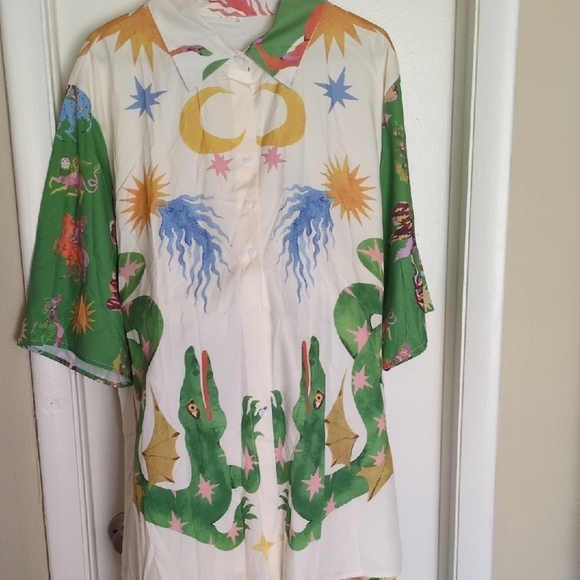 Colorful Printed Women's Set 2X - 3X READ MEASUREMENTS - Picture 2 of 12